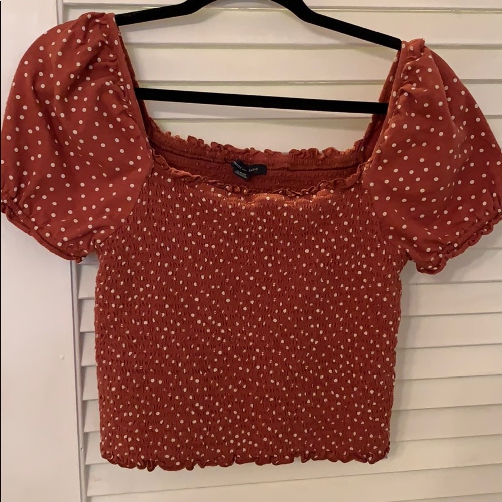 Off the should crop top